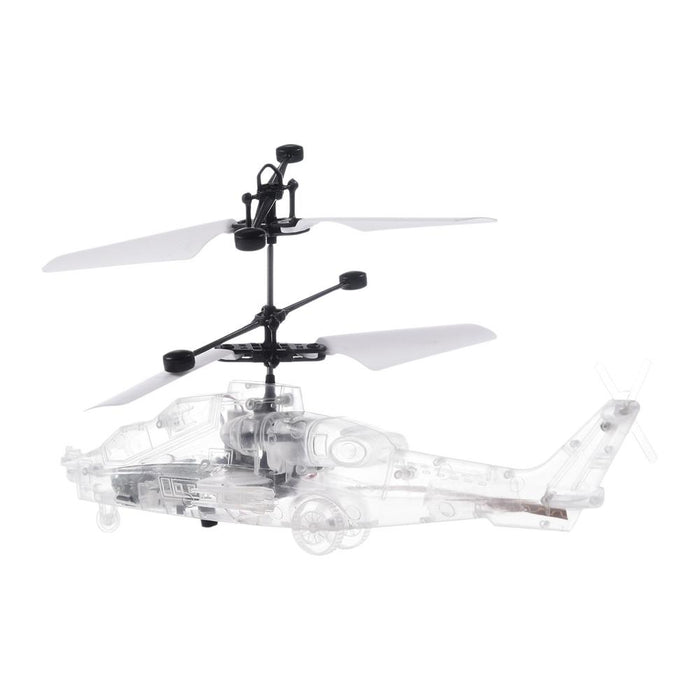 Smart Levitation RC Helicopter - Gesture Sensing, LED Light, Altitude Hold, Transparent Design - Perfect Kids Toy