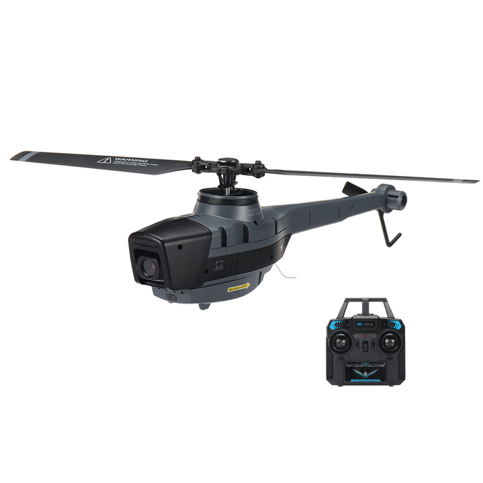 C128 2.4G 4CH 6-Axis RC Helicopter - 1080P Camera, Optical Flow Localization, Altitude Hold, Flybarless - Perfect for Stabilized Aerial Photography and Smooth Flying Experience