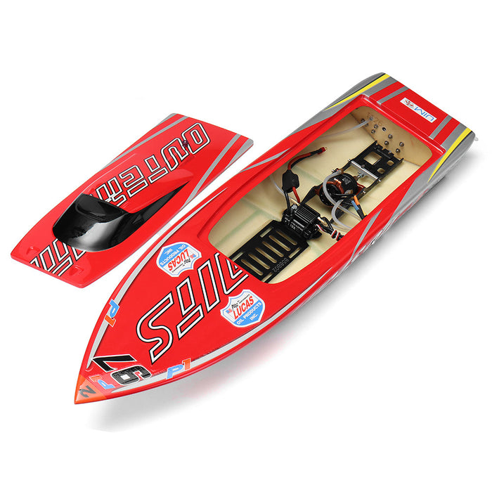 TFL 1126 Lucky OCT 880mm - 2.4G Brushless RC Boat with 120A ESC & Water Cooling System - Ideal for Hobbyists without Servo TX Battery