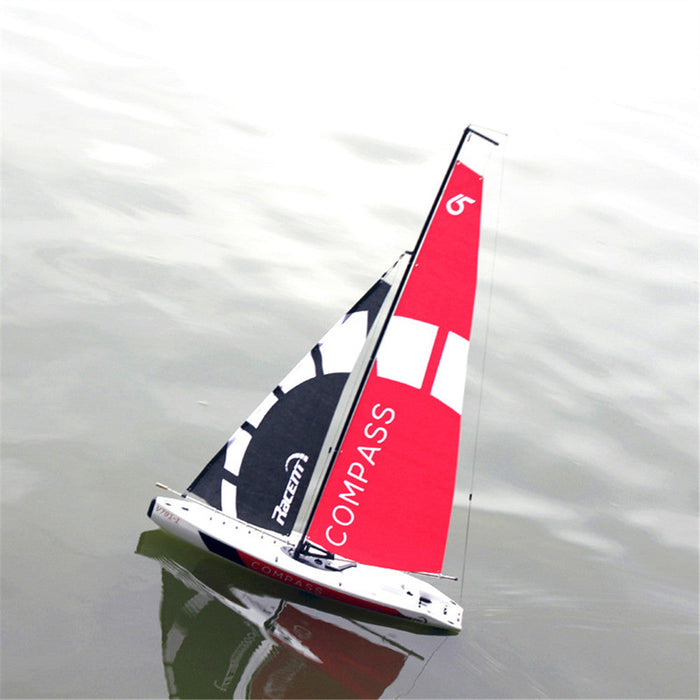 Volantexrc 791-1 - 65cm 2.4G 4CH Pre-assembled RC Sailboat Toy - Ideal for Hobbyists and Perfect Gift without Battery