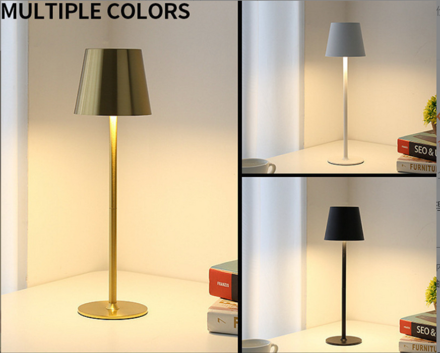 LED Rechargeable Desk Lamp - Touch Switch Table Lights, 3 Colour Modes, Dimmable Feature - Ideal for Bedroom, Living Room, Bar & Dinner Decoration Lighting