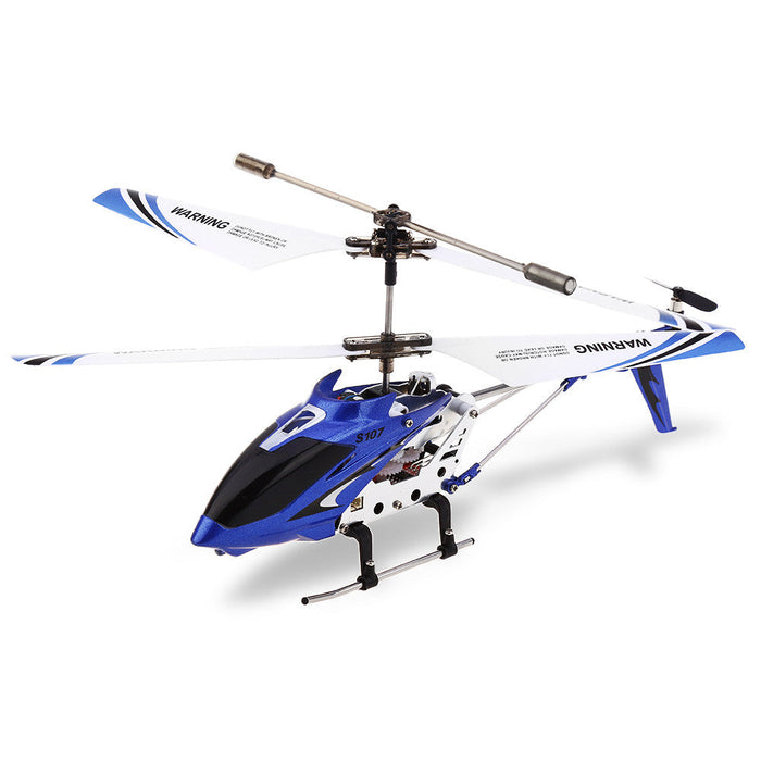 SYMA S107G - 3CH Infrared Mini Remote Control Helicopter with Gyro, Anti-Collision & Anti-Fall Features - Perfect Toy for Kids & Indoor Use