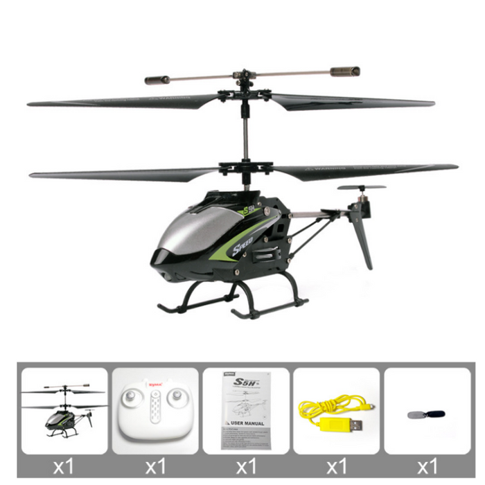 SYMA S5H 2.4Ghz Model - 3CH Hovering RC Helicopter with One Key Take Off/Landing & Gyro - Perfect for Beginners and Alloy Frame Enthusiasts