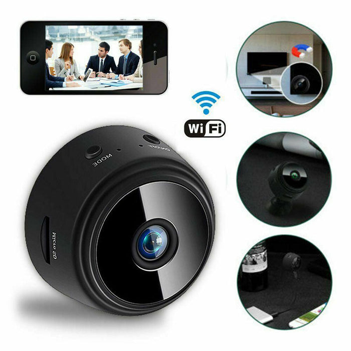 A9 1080P Wifi Mini Hidden Camera - Moving Detection, Night Vision, Remote Monitoring, Wireless Surveillance - Ideal for Home Security and Nanny Monitoring