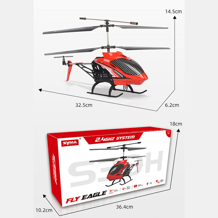 SYMA S39H 2.4G - 3.5CH Mini RC Helicopter with Gyro and Anti-Collision Features - Ideal for Kids, Beginners, and Indoor Play