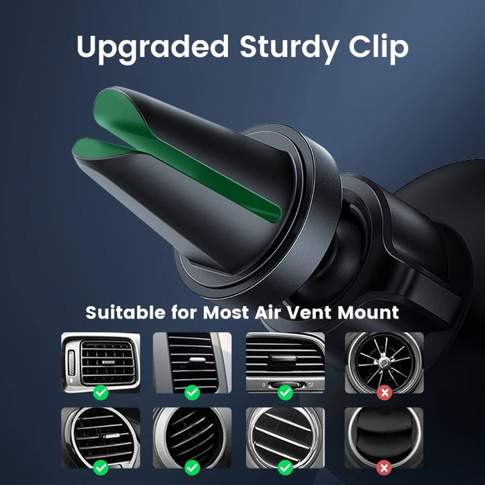 UGREEN LP130 - Gravity Car Phone Holder with Auto Vent Mount Support Stand - Ideal for iPhone 14 13 Pro, Samsung, Xiaomi Users