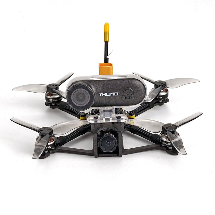 DarwinFPV TinyAPE - Freestyle 2.5" 2-3S FPV Racing RC Drone, RunCam Nano4, 1103 Motor, 600mW VTX, Thumb Camera - Ideal for ELRS Enthusiasts and Drone Racers