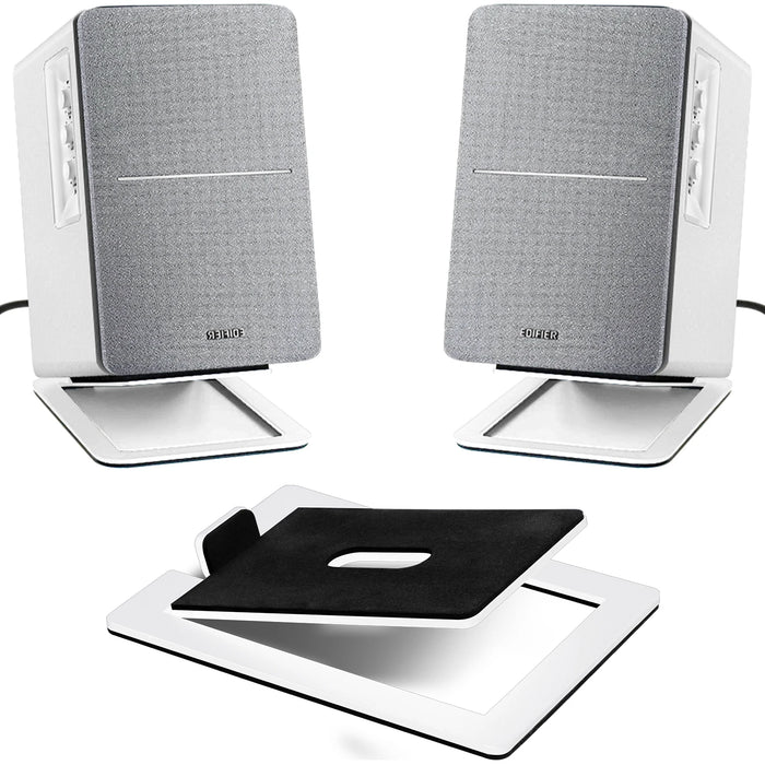 Carbon Steel Tabletop Speaker Base — Shock-Absorbing Stand