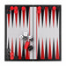 25×25cm Folding Magnetic Backgammon Board – Portable Travel Game
