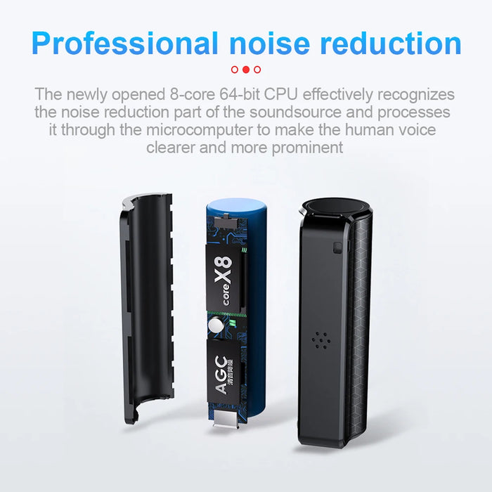Mini Magnetic Voice Recorder Pen – 8/16/32GB, WAV & MP3, 48kHz HD Mic