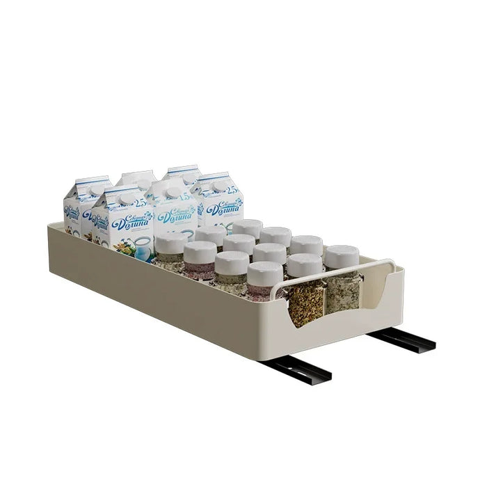Under-sink Pull-out Drawer Organiser – No-drill Sliding Storage Rack for Kitchen & Bathroom