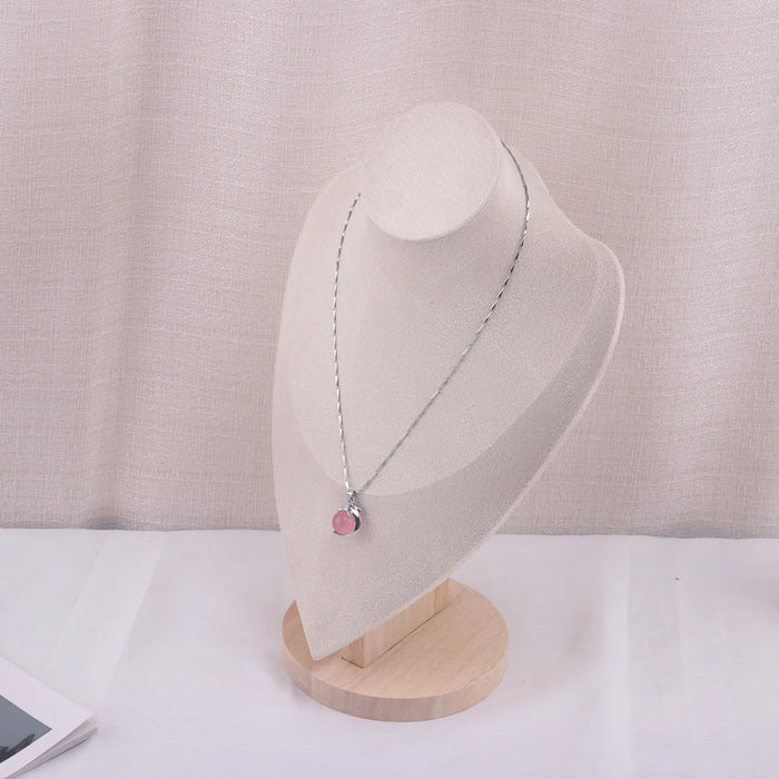 Velvet Necklace Display Bust – Pendant Organiser Stand (S/M/L)