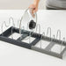 7‑Grid Telescopic Pot Rack – Adjustable Pots, Pans & Lid Organiser