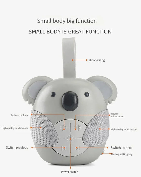 Portable White Noise Machine Baby Soother — 3 White Noise & 2 Light Music (Timed Shutdown)