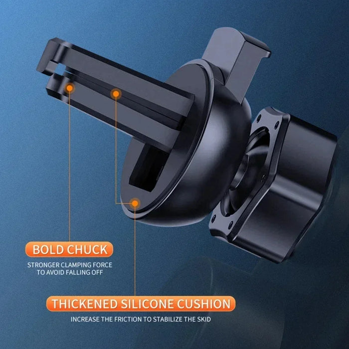 Q3 Smart Sensor 15W Wireless Car Charger & Auto‑Clamping Phone Holder — Qi Compatible