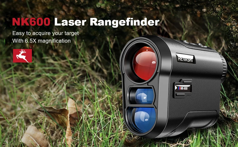 Golf Laser Rangefinder with Slope & Flag Lock — 6x Magnification, Type‑C Recharge (600/1000m)