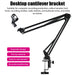 Flexible Desktop Scissor Microphone Arm – Adjustable Boom for Podcasting and Streaming