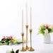 Vintage Elegant Tabletop Candle Holders – Metal & Aluminium, Single or 3‑Piece Sets