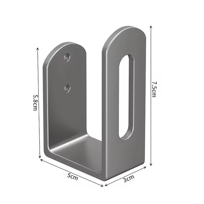 2-pack Pot Lid & Cutting Board Holder — Wall-Mounted Metal Rack (Black or Grey)