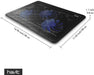 HV-F2056 Laptop Cooling Pad — Slim Stand with 3 Quiet Fans (Fits 12–17-inch)
