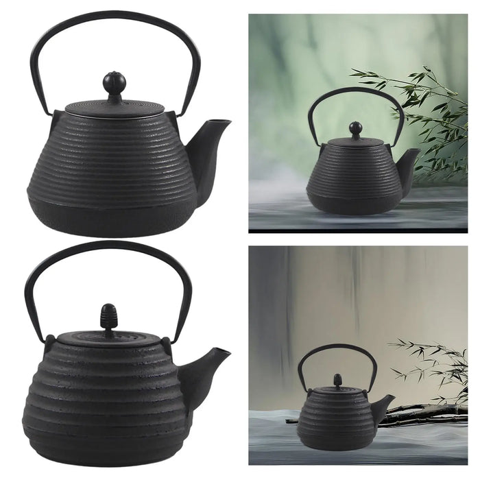 Cast Iron Tea Kettle 1.0L — Japanese-style with Loose-Leaf Infuser