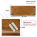 Double‑Sided Magnetic Knife Block with Acrylic Shield — Acacia Wood