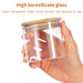 10-Piece Glass Pantry Jar Set with Bamboo Lids — 5×350ml & 5×250ml