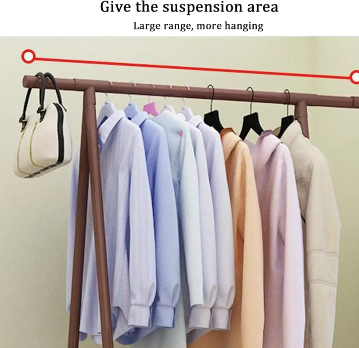 Multifunctional Movable Coat Rack Stand – Simple Plastic Clothes Hanger for Porch, Bedroom, Corridor, Dormitory