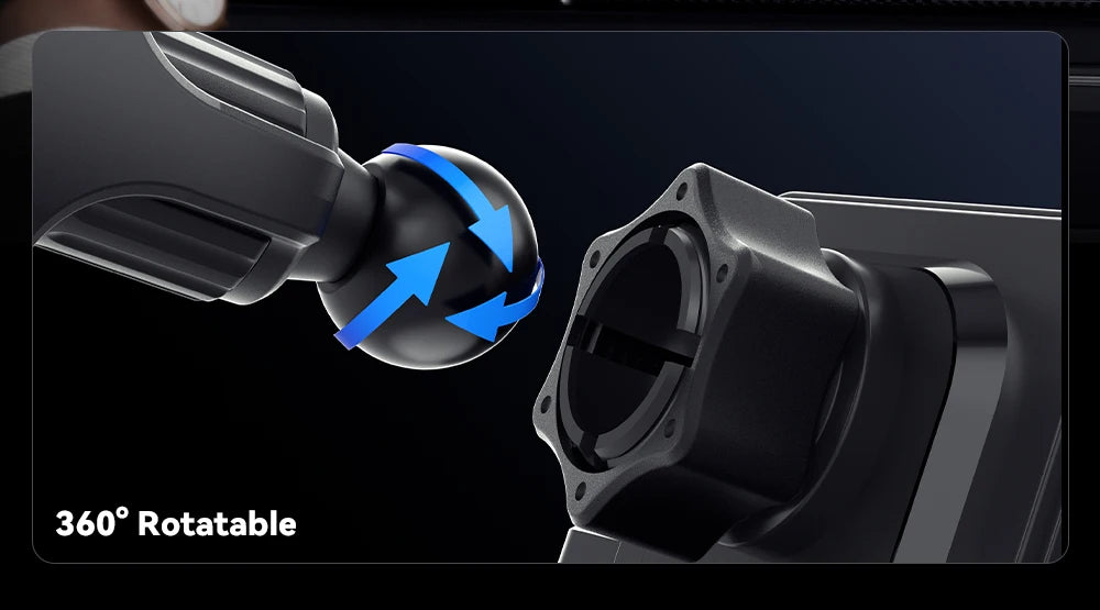 15W Qi Wireless Car Charger Vent Mount — Phone Holder for iPhone & Samsung