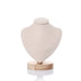 Wooden Jewellery Bust – Necklace Display Stand, Black or Beige (S/M/L)
