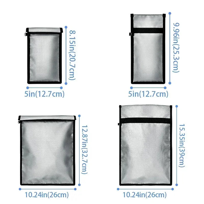 Waterproof, Fireproof Faraday Bag for Laptops, Tablets & Phones — Grey