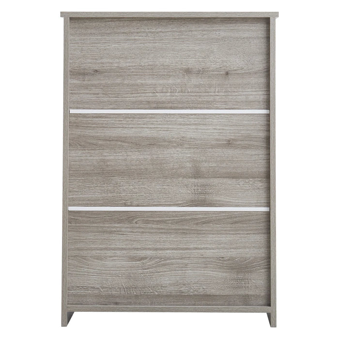 Modern Wooden Freestanding Bathroom Cabinet - Grey Oak, 60 x 30 x 85cm
