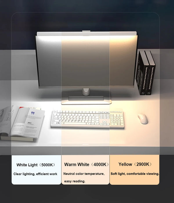 50cm Monitor Light Bar — USB Screen-Hanging Desk Lamp with Stepless Dimming