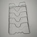 Five-Layer Wall-Mounted Pot Lid Rack — Iron Wire, Rust-Free, Silver