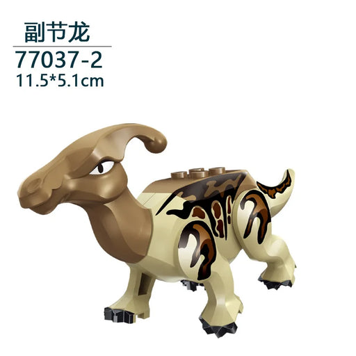 Tyrannosaurus Rex Building Block Figure — Jurassic Dinosaur Brick Toy (LEGO-compatible, 1pc)
