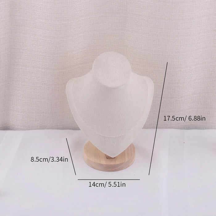 Velvet Necklace Display Bust – Pendant Organiser Stand (S/M/L)
