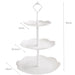 3-Tier White Cupcake & Cake Stand – Plastic Dessert Display Tower