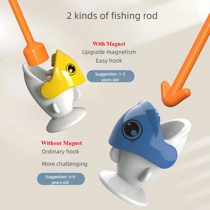 Dinosaur Magnetic Fishing Game — Montessori Rod Toy for 3–6 Years