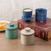 Ceramic Yellow Butter Dish with Lid — Kiln‑Turned Round Countertop Storage