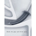 Wall-hanging Toilet Brush & Holder — Long Handle, Silicone Bristles (Grey or Blue)