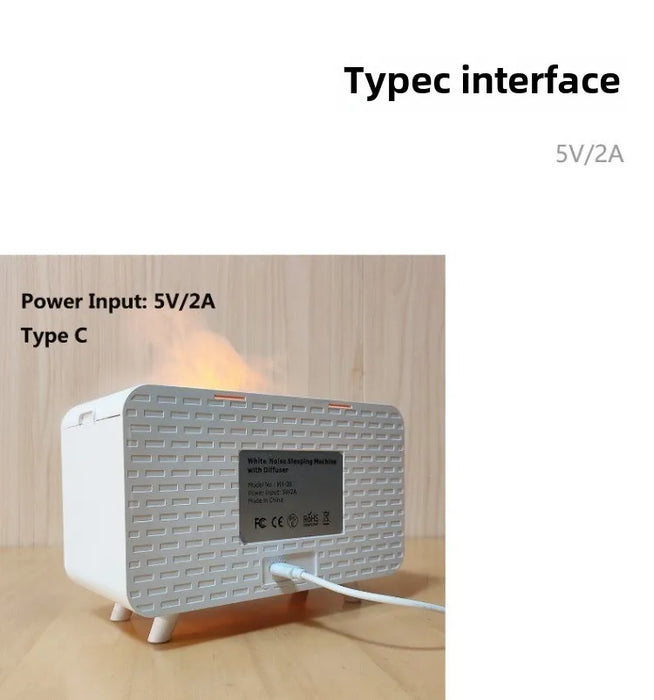 Bluetooth Flame Humidifier & Aroma Diffuser — Cool Mist Sleep Sound Machine