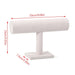 Suspended Double-Layer T-Bar Jewellery Display Stand — Velvet, Space-Saving
