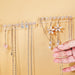3-Pack Wall-Mounted Necklace Holder with 8 Hooks – Clear Plastic Jewellery Organiser