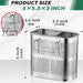 Stainless Steel Cutlery & Chopstick Drainer – 2-Compartment Utensil Holder with Hooks