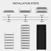 Adjustable 9-Compartment Shoe Cabinet 60 x 30 x 155cm – Dust-proof Multi-layer