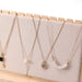 Wood Jewellery Display Stand — Large Necklace & Bracelet Rack with Faux Suede Interior
