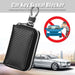 RFID Key Fob Signal Blocker Pouch — Faraday Car Key Case (Black)