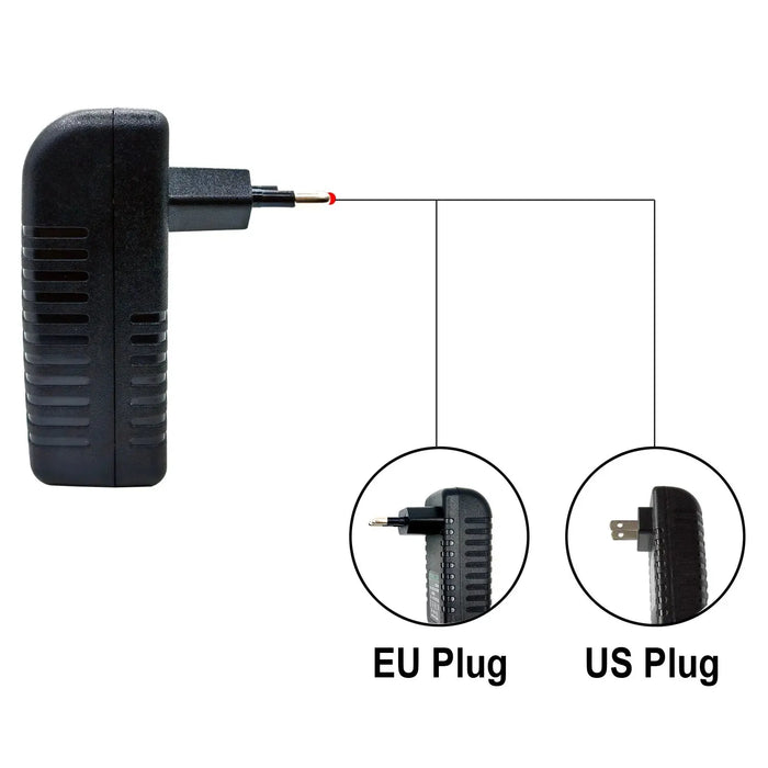 48V 0.5A PoE Injector Power Supply – EU/US Plug for IP Cameras, Switches & NVRs