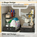 Metal Pull-Out Under-Sink Organiser with Sliding Shelf — Kitchen Storage (White/Black)