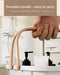 Large Capacity Portable Bath Basket – Handheld Shower Caddy & Bathroom Organiser